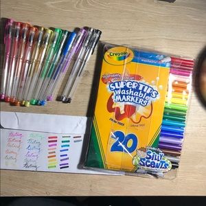 Gel Pens and Markers